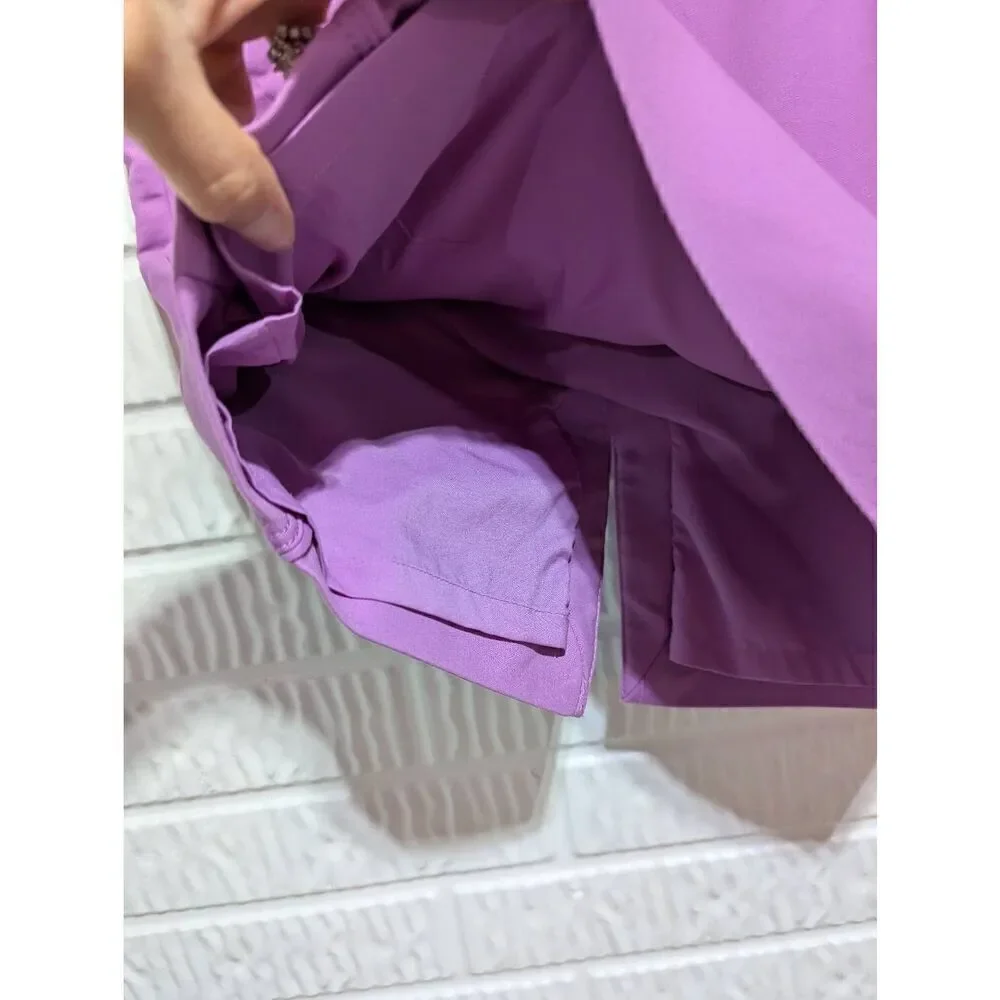 White House Black Market Women's Lavender Form Fitting Straight Skirt Size 6